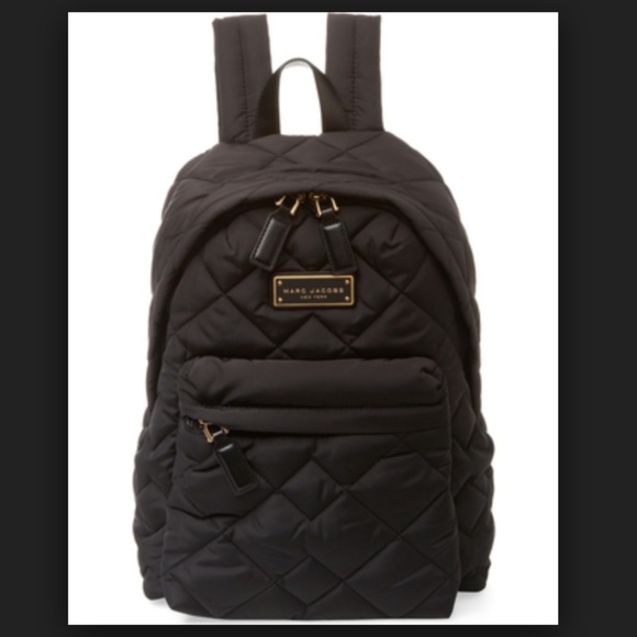 Marc Jacobs Quilted Nylon Black Backpack - Picture 2 of 5